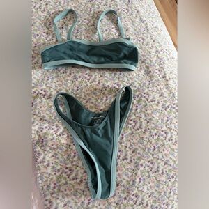 PacSun Dark Green Bikini Set